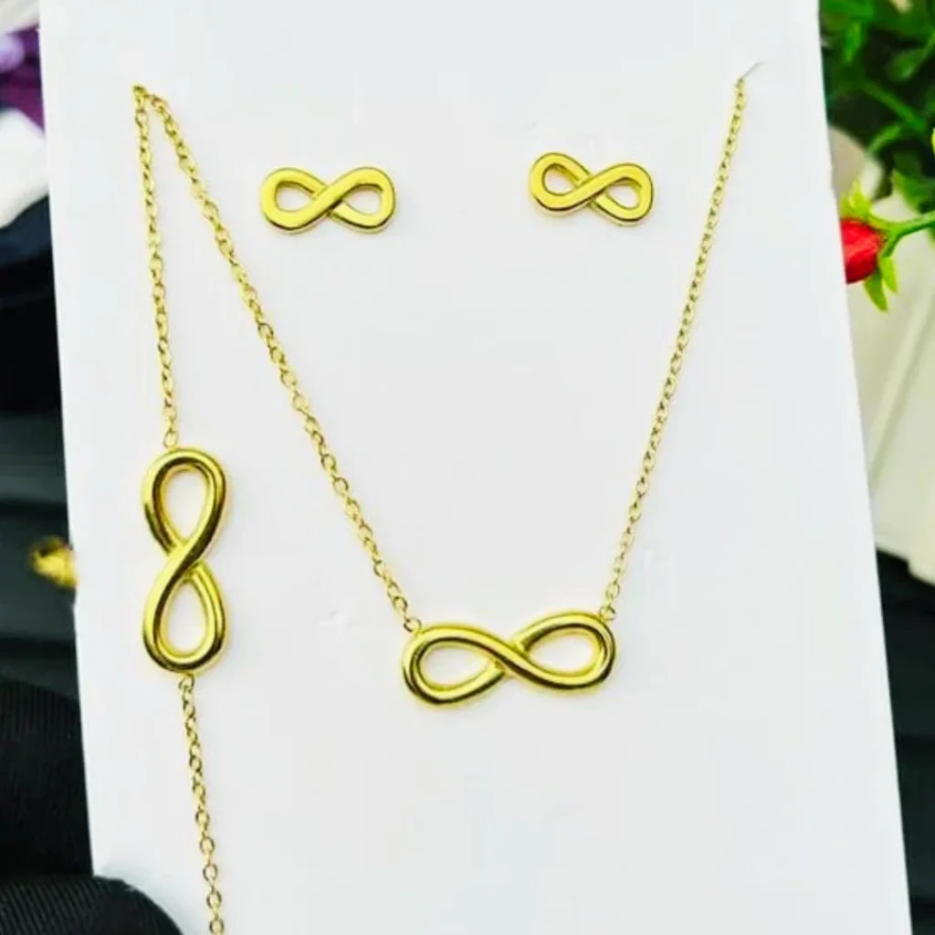 Gold-Plated Anti Tarnish Infinity look Necklace