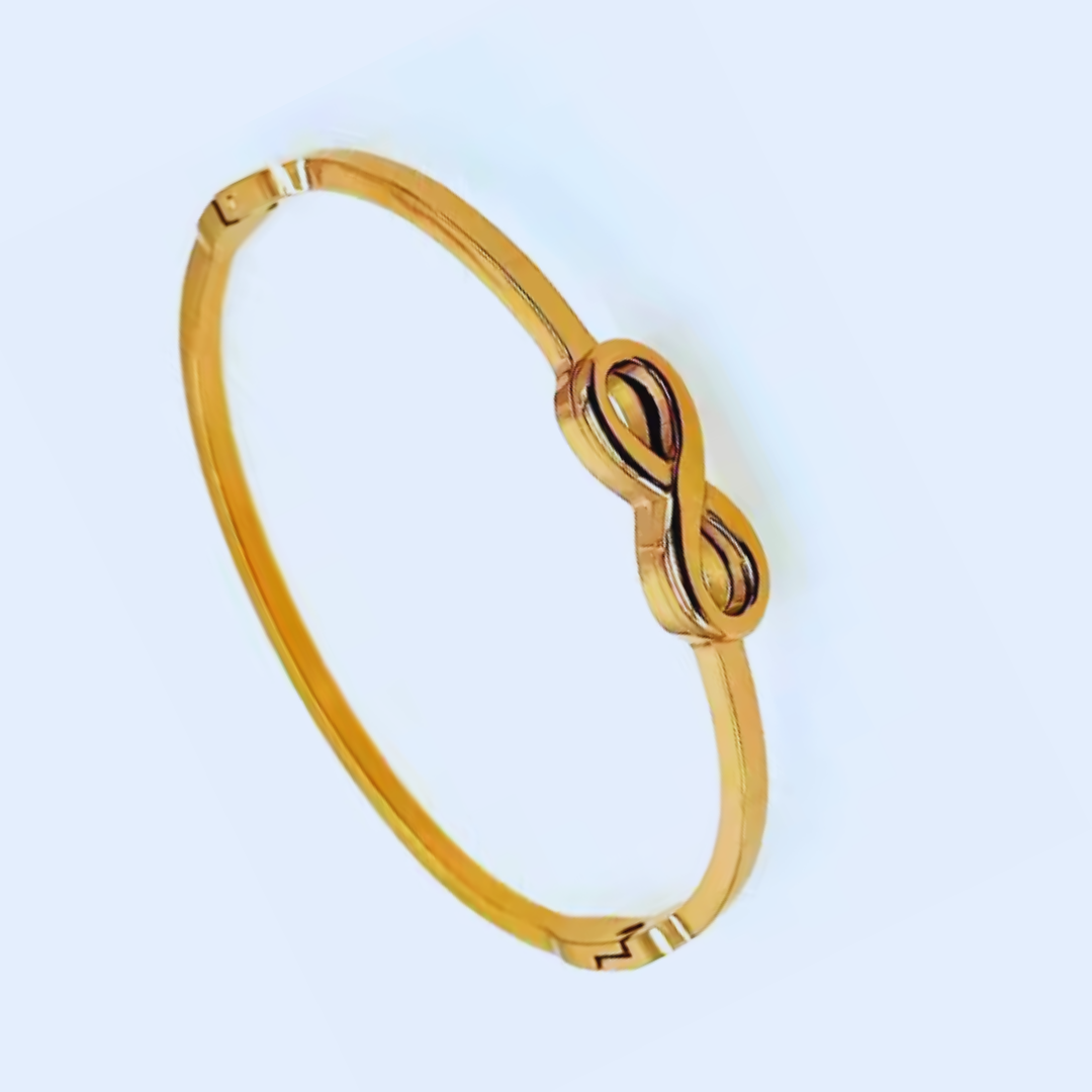 Gold Plated South Korean Infinity Design Anti Tarnish Bracelet