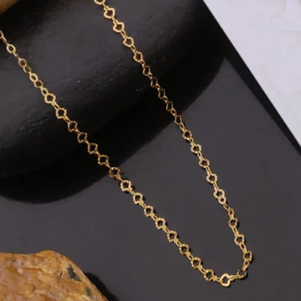 18K Gold Plated Chain for Women & Girls – Anti-Tarnish Stainless Steel Necklace – High Quality, Daily Wear Jewelry with Premium Look