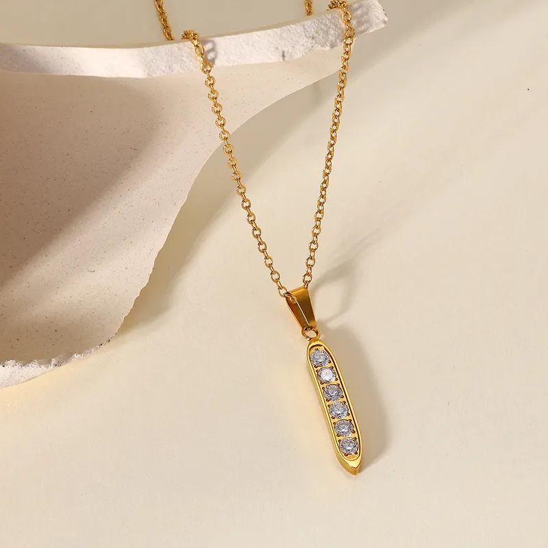 Anti Tarnish 18K Gold Plated Geometric Minimal Necklace