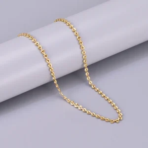 18K Gold Plated Chain for Women & Girls – Anti-Tarnish Stainless Steel Necklace – High Quality, Daily Wear Jewelry with Premium Look