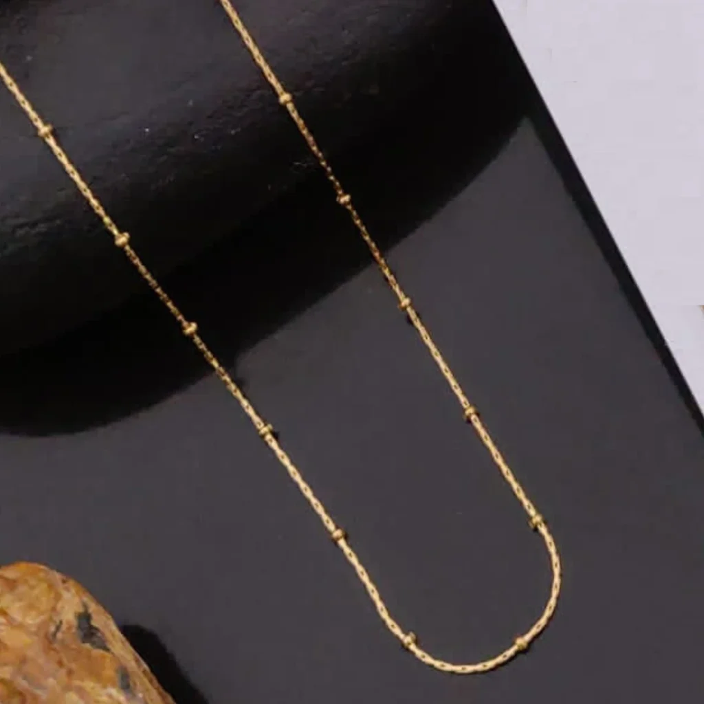 18K Gold Plated Chain for Women & Girls – Anti-Tarnish Stainless Steel Necklace – High Quality, Daily Wear Jewelry with Premium Look