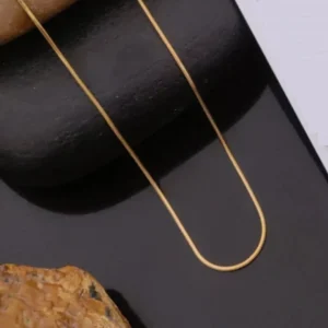18K Gold Plated Chain for Women & Girls – Anti-Tarnish Stainless Steel Necklace – High Quality, Daily Wear Jewelry with Premium Look