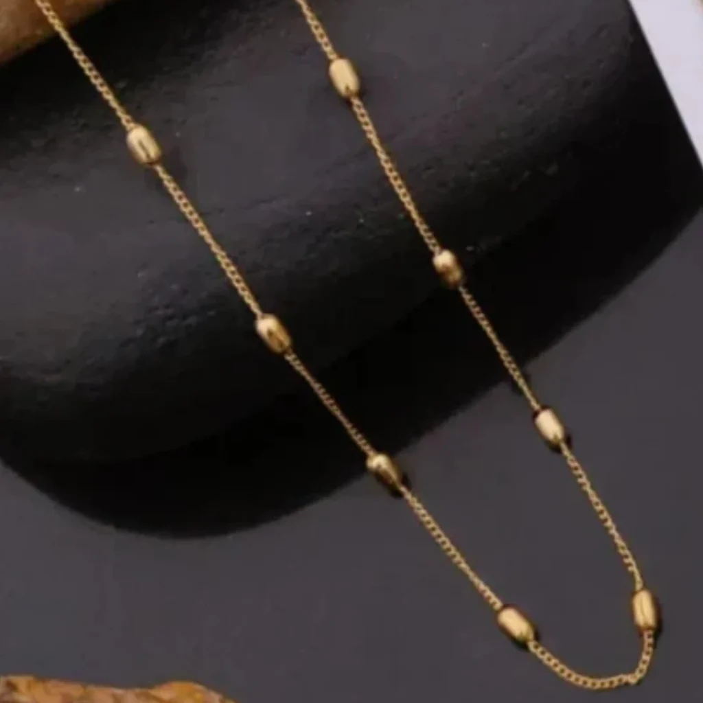 18K Gold Plated Chain for Women & Girls – Anti-Tarnish Stainless Steel Necklace – High Quality, Daily Wear Jewelry with Premium Look