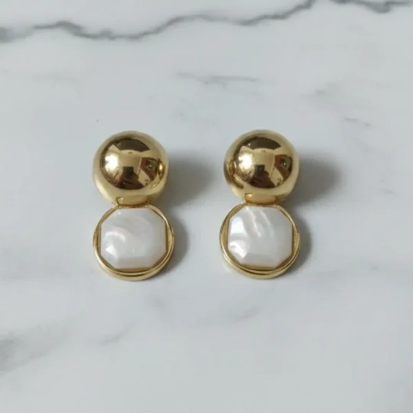 Gold Plated Anti Tarnish Stainless Steel Tassel Earrings - Image 4