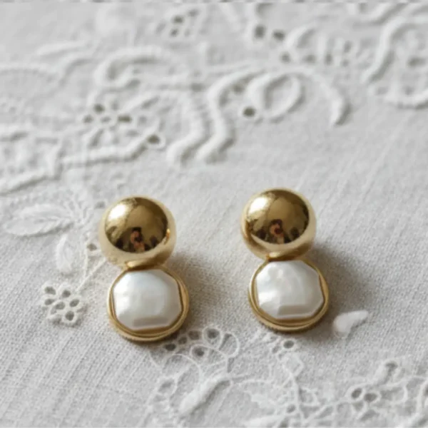 Gold Plated Anti Tarnish Stainless Steel Tassel Earrings - Image 2