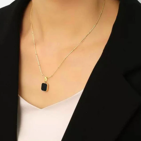 Anti Tarnish 18K Gold Plated Geometric Minimal Necklace