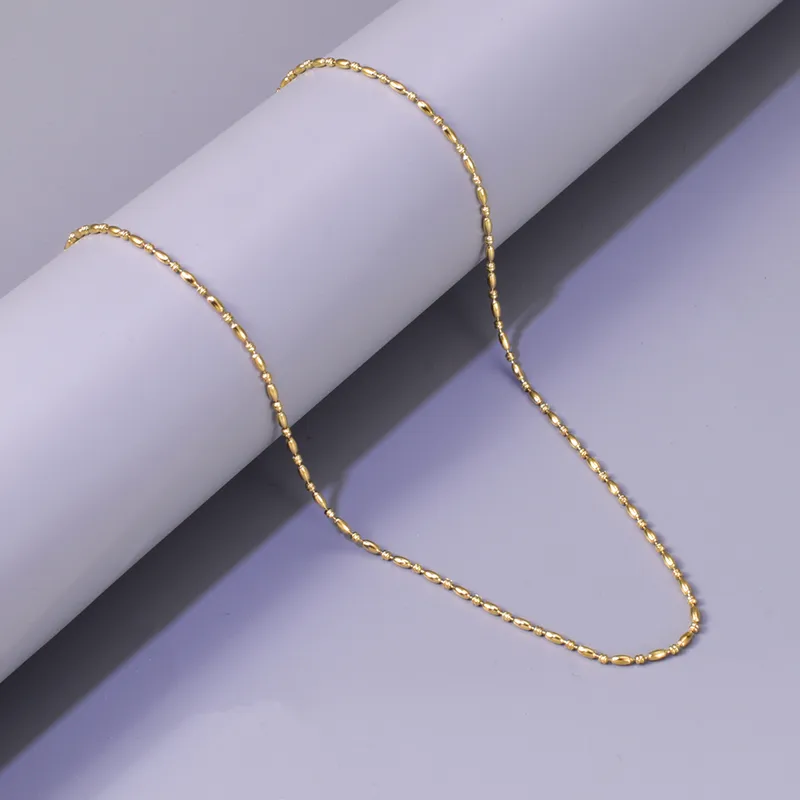 18K Gold Plated Chain for Women & Girls – Anti-Tarnish Stainless Steel Necklace – High Quality, Daily Wear Jewelry with Premium Look